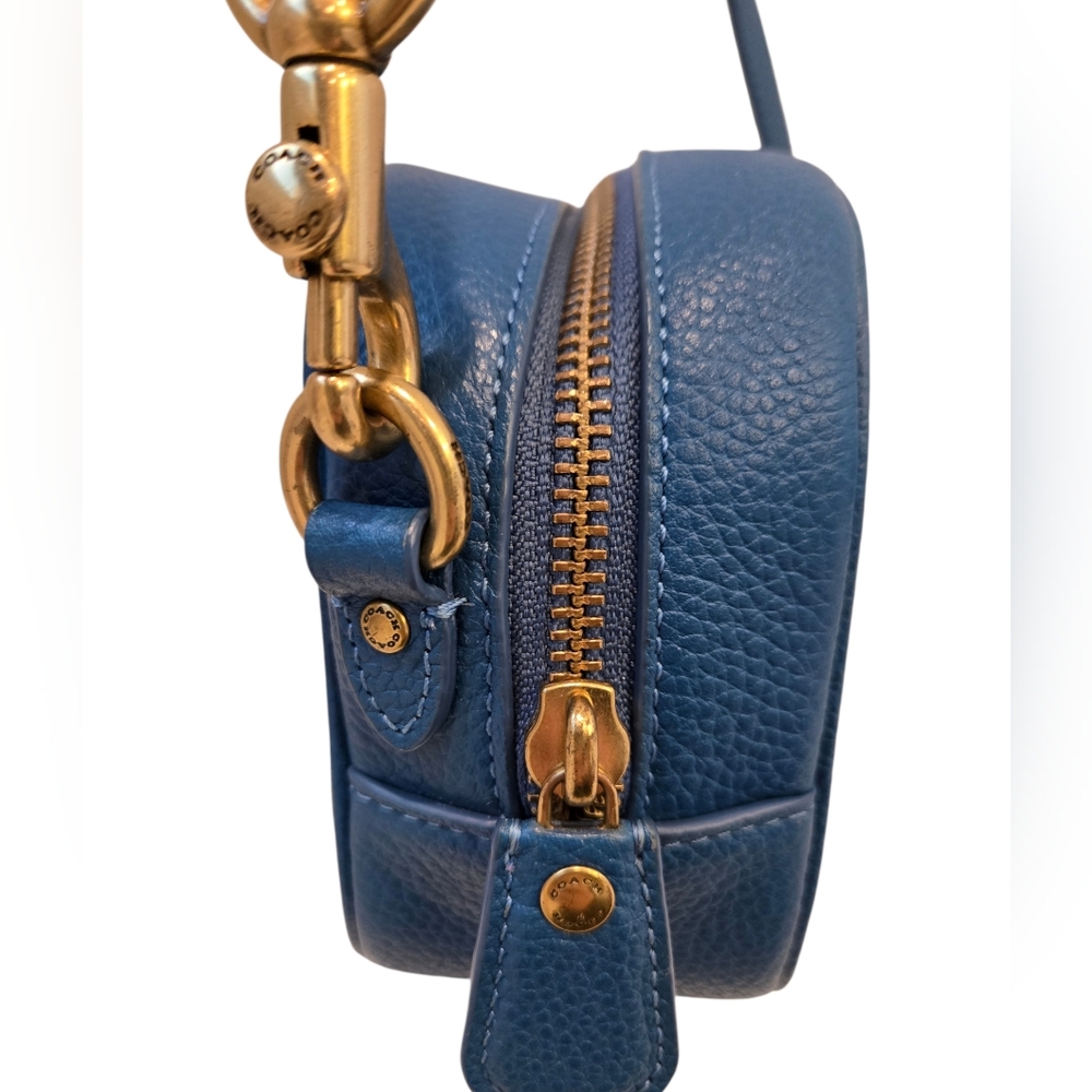 Coach 2020 Leather Mini Camera 16 Blue Crossbody Bag - Picture 11 of 13